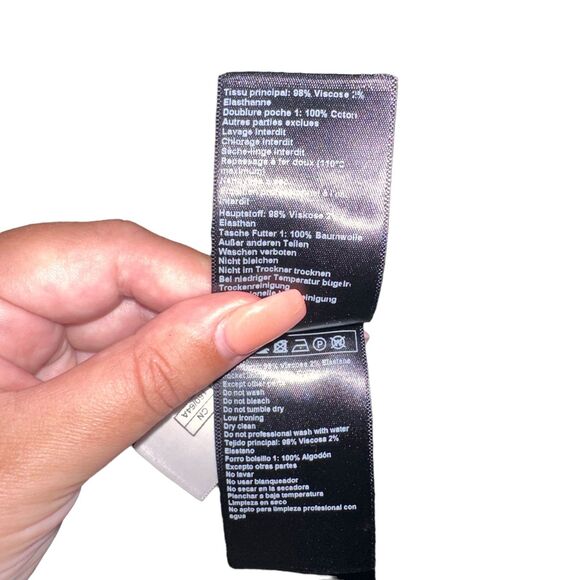 BA&SH Baphir‎ Cropped Pleated Trouser Black Sz 0 - Picture 6 of 6